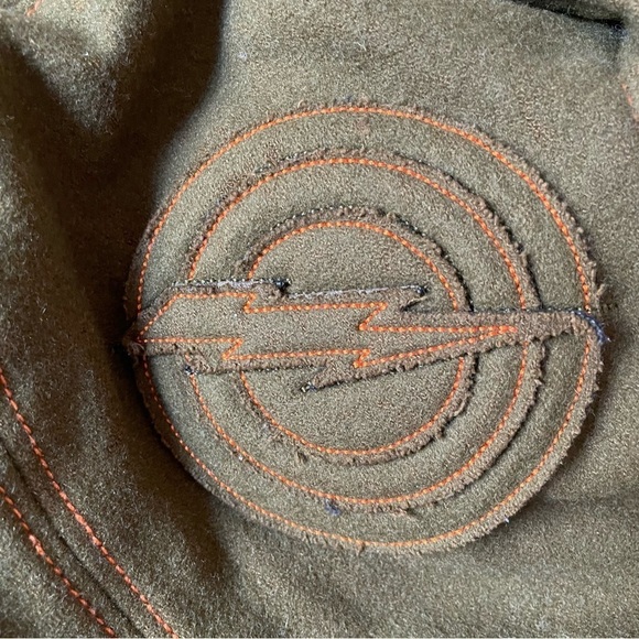 Bula Sherpa Trapper Hat Wool Aviator Winter Olive Green Orange Ear Flap - Picture 4 of 7